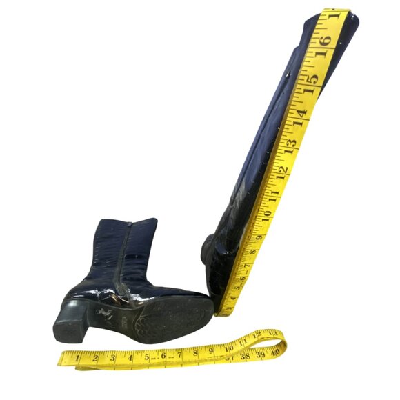 Valdini Knee High Faux Leather Heeled Boots - Picture 4 of 4